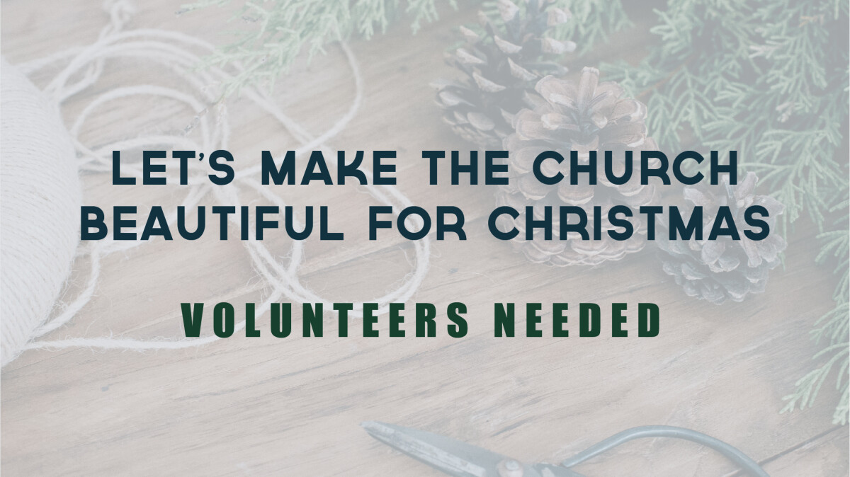 Christmas Decorating Volunteers Needed! The Living Room Community